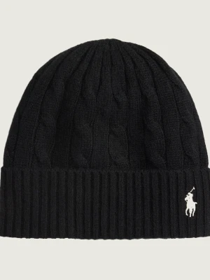 POLO RALPH LAUREN Wełniana czapka Echo | z dodatkiem kaszmiru czarny