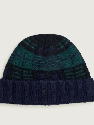 POLO RALPH LAUREN Wełniana czapka granatowy