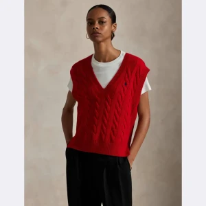 POLO RALPH LAUREN Wełniana kamizelka | Loose fit | z dodatkiem kaszmiru