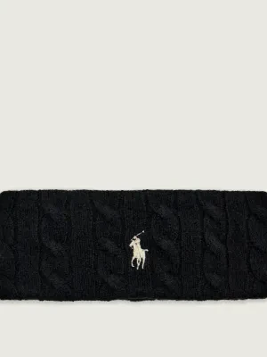 POLO RALPH LAUREN Wełniana opaska | z dodatkiem kaszmiru