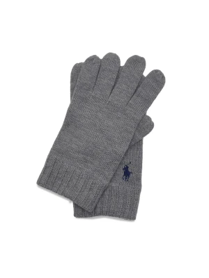 POLO RALPH LAUREN Wełniane rękawiczki szary