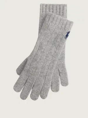 POLO RALPH LAUREN Wełniane rękawiczki | z dodatkiem kaszmiru