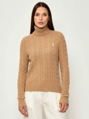 POLO RALPH LAUREN Wełniany golf | Regular Fit | z dodatkiem kaszmiru camel