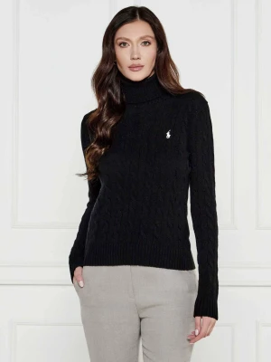 POLO RALPH LAUREN Wełniany golf | Regular Fit | z dodatkiem kaszmiru czarny
