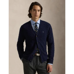 POLO RALPH LAUREN Wełniany kardigan | Regular Fit | z dodatkiem kaszmiru