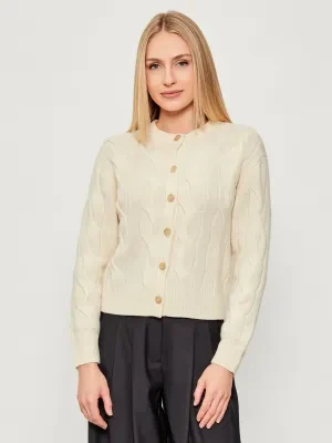 POLO RALPH LAUREN Wełniany kardigan | Regular Fit | z dodatkiem kaszmiru