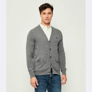 POLO RALPH LAUREN Wełniany kardigan | Slim Fit