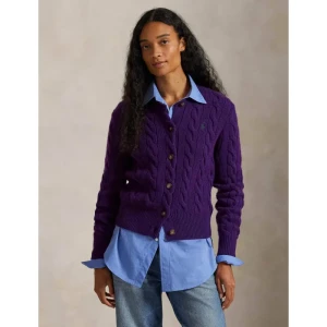 POLO RALPH LAUREN Wełniany kardigan | Slim Fit | z dodatkiem kaszmiru