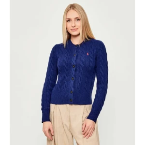POLO RALPH LAUREN Wełniany kardigan | Slim Fit | z dodatkiem kaszmiru