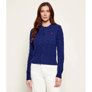 POLO RALPH LAUREN Wełniany kardigan | Slim Fit | z dodatkiem kaszmiru