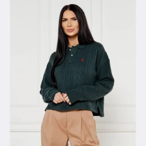 POLO RALPH LAUREN Wełniany sweter | Cropped Fit | z dodatkiem kaszmiru