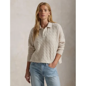 POLO RALPH LAUREN Wełniany sweter | Cropped Fit | z dodatkiem kaszmiru