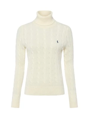 Polo Ralph Lauren Wełniany sweter damski z zawartością kaszmiru Kobiety Kaszmir biały jednolity,