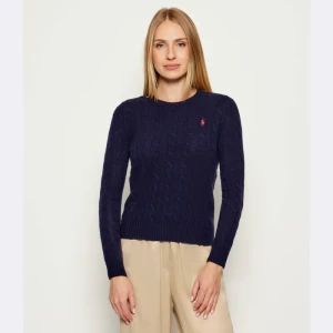 POLO RALPH LAUREN Wełniany sweter JULIANNA | Regular Fit | z dodatkiem kaszmiru
