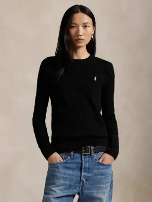 POLO RALPH LAUREN Wełniany sweter JULIANNA | Regular Fit | z dodatkiem kaszmiru