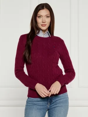 POLO RALPH LAUREN Wełniany sweter JULIANNA | Slim Fit | z dodatkiem kaszmiru