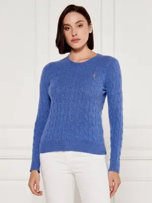 POLO RALPH LAUREN Wełniany sweter JULIANNA | Slim Fit | z dodatkiem kaszmiru