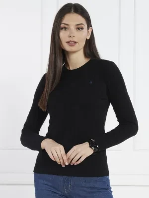 POLO RALPH LAUREN Wełniany sweter JULIANNA | Slim Fit | z dodatkiem kaszmiru