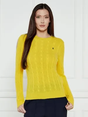 POLO RALPH LAUREN Wełniany sweter JULIANNA | Slim Fit | z dodatkiem kaszmiru