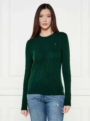 POLO RALPH LAUREN Wełniany sweter JULIANNA | Slim Fit | z dodatkiem kaszmiru