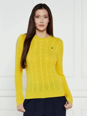 POLO RALPH LAUREN Wełniany sweter JULIANNA | Slim Fit | z dodatkiem kaszmiru