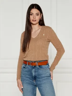 POLO RALPH LAUREN Wełniany sweter KIMBERLY | Regular Fit | z dodatkiem kaszmiru