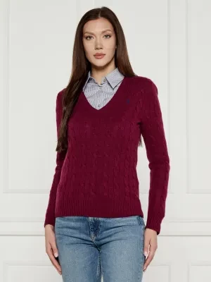 POLO RALPH LAUREN Wełniany sweter KIMBERLY | Regular Fit | z dodatkiem kaszmiru