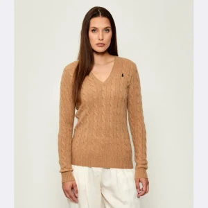 POLO RALPH LAUREN Wełniany sweter KIMBERLY | Slim Fit | z dodatkiem kaszmiru