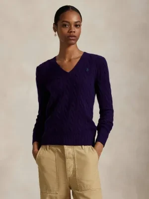 POLO RALPH LAUREN Wełniany sweter KIMBERLY | Slim Fit | z dodatkiem kaszmiru