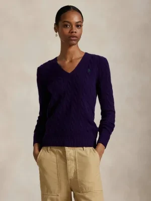 POLO RALPH LAUREN Wełniany sweter KIMBERLY | Slim Fit | z dodatkiem kaszmiru