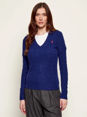 POLO RALPH LAUREN Wełniany sweter KIMBERLY | Slim Fit | z dodatkiem kaszmiru