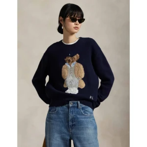 POLO RALPH LAUREN Wełniany sweter | Loose fit | z dodatkiem kaszmiru