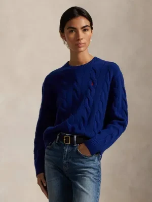 POLO RALPH LAUREN Wełniany sweter | Loose fit | z dodatkiem kaszmiru