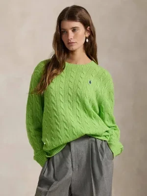 POLO RALPH LAUREN Wełniany sweter | Loose fit | z dodatkiem kaszmiru