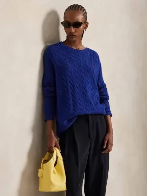 POLO RALPH LAUREN Wełniany sweter | Loose fit | z dodatkiem kaszmiru