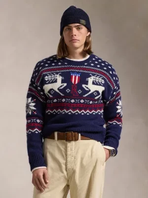 POLO RALPH LAUREN Wełniany sweter | Regular Fit