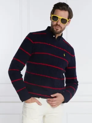 POLO RALPH LAUREN Wełniany sweter | Regular Fit | z dodatkiem kaszmiru