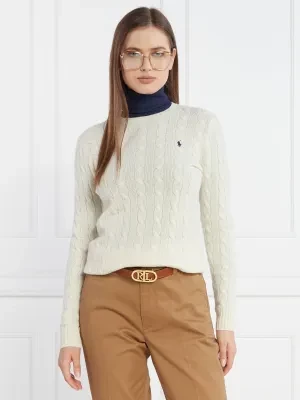 POLO RALPH LAUREN Wełniany sweter | Regular Fit | z dodatkiem kaszmiru