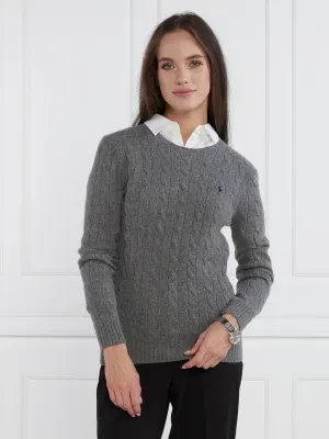 POLO RALPH LAUREN Wełniany sweter | Regular Fit | z dodatkiem kaszmiru
