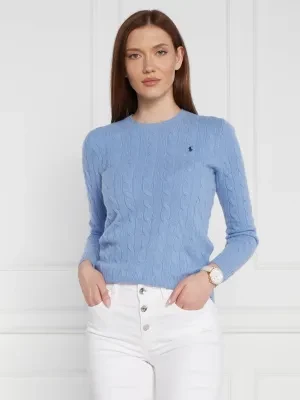 POLO RALPH LAUREN Wełniany sweter JULIANNA | Slim Fit | z dodatkiem kaszmiru