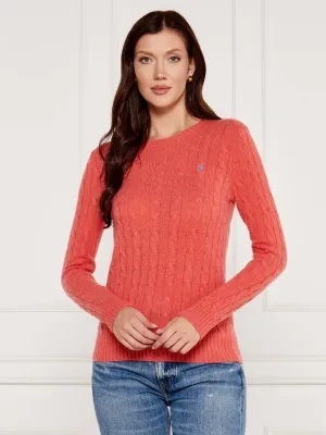 POLO RALPH LAUREN Wełniany sweter JULIANNA | Slim Fit | z dodatkiem kaszmiru