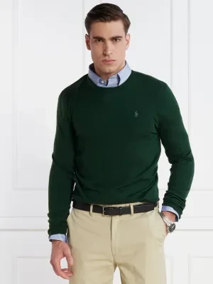 POLO RALPH LAUREN Wełniany sweter | Slim Fit