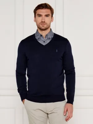 POLO RALPH LAUREN Wełniany sweter | Slim Fit