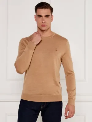 POLO RALPH LAUREN Wełniany sweter | Slim Fit