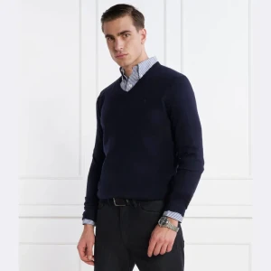 POLO RALPH LAUREN Wełniany sweter | Slim Fit