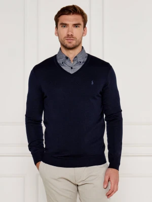 POLO RALPH LAUREN Wełniany sweter | Slim Fit