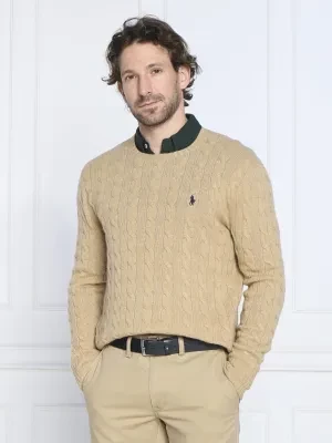 POLO RALPH LAUREN Wełniany sweter | Slim Fit | z dodatkiem kaszmiru