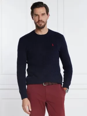 POLO RALPH LAUREN Wełniany sweter | Slim Fit | z dodatkiem kaszmiru