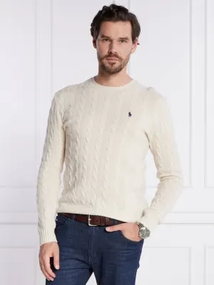 POLO RALPH LAUREN Wełniany sweter | Slim Fit | z dodatkiem kaszmiru