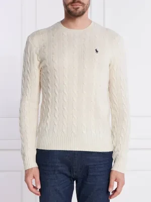 POLO RALPH LAUREN Wełniany sweter | Slim Fit | z dodatkiem kaszmiru